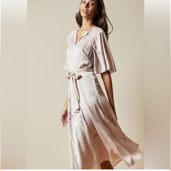 Ted Baker dress Elegant Floral Pink size UK (4)-US(10) Missing belt - Picture 6 of 10